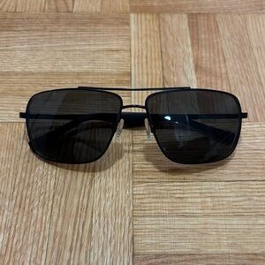 Timberland Classic Black Metal Aviator Sunglasses